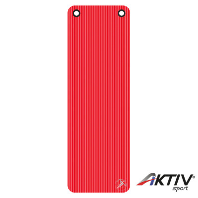 Fitnesz szőnyeg Trendy ProfiGymMat Professional 180x60x1,5 cm felakasztható piros