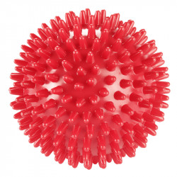 Tüskés masszírozó labda Trendy 9 cm piros Sportszer Trendy