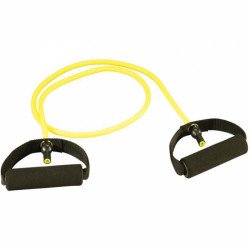 Trendy gumikötél szivacs fogantyúval latex, sárga Fitness Trendy