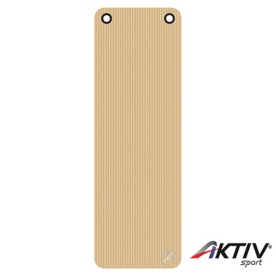 Trendy ProfiGymMat 180x60x1 cm fitnesz szőnyeg bézs felakasztható