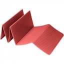 Összehajtható fitnesz szőnyeg 180x60x0,6 cm Trendy ProfiFoldMat piros