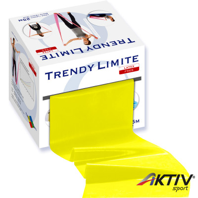 Fitnesz szalag Trendy Limite 25 m gyenge sárga