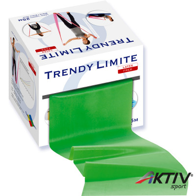 Fitnesz szalag Trendy Limite 25 m közepes zöld