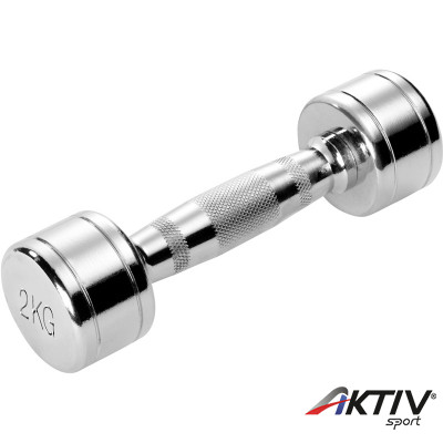 Krómozott kézisúlyzó 2 kg Trendy