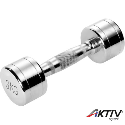 Krómozott kézisúlyzó 3 kg Trendy