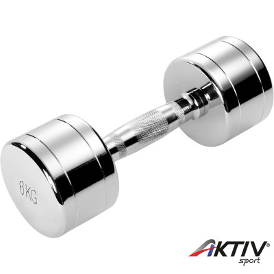 Krómozott kézisúlyzó 6 kg Trendy