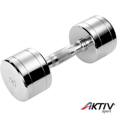Krómozott kézisúlyzó 7 kg Trendy