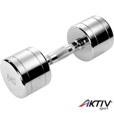 Krómozott kézisúlyzó 8 kg Trendy