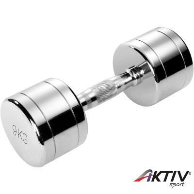 Krómozott kézisúlyzó 9 kg Trendy