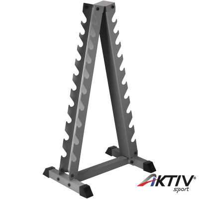 Súlyzótartó állvány Trendy Pyramide ezüst