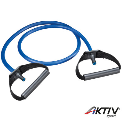 Trendy gumikötél műanyag fogantyúval extra erős kék