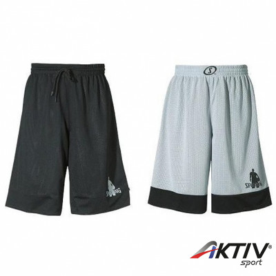 Spalding Essential kifordítható kosaras short M, fekete/szürke