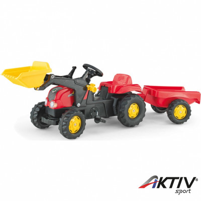 Pedálos markolós traktor utánfutóval Rolly Kid-X Rolly Kid-X