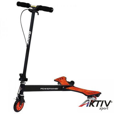 3 kerekű roller Razor Powerwing fekete-piros