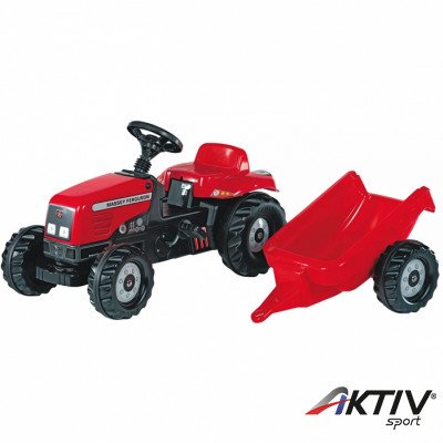 Pedálos traktor utánfutóval Rolly Kid Massey Ferguson Massey Ferguson