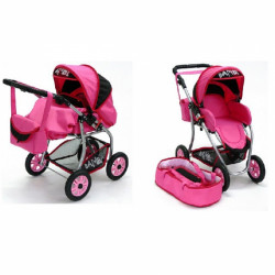 Babakocsi Bambi IV. rózsaszín Játék