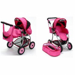 Babakocsi Bambi IV. rózsaszín Játék