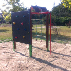 Kocka mászóka tűzoltórúddal