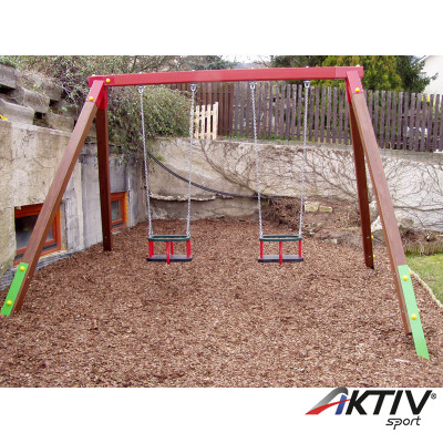 Kétüléses lengőhinta, gyerekhintával