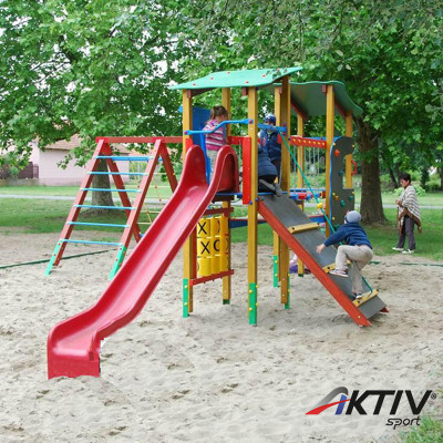 Kéttornyú vár mászókával Fusio