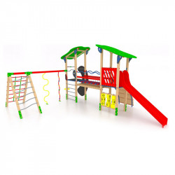 Kéttornyú vár mászókával Fusio