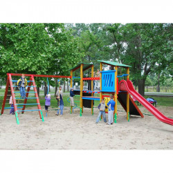 Kéttornyú vár mászókával Fusio