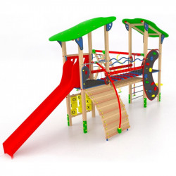 Kéttornyú vár mászókával Fusio