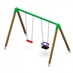 Kétüléses hinta vegyes ülőkékkel Játék