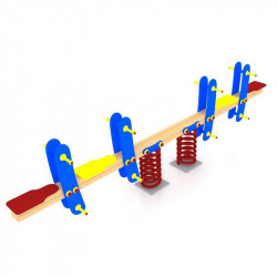 Négyüléses duplarugós mérleghinta