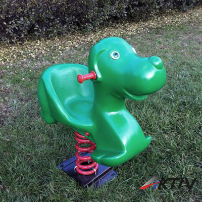 Rugós játék LDPE Kutya