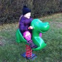 Rugós játék LDPE Kutya