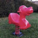 Rugós játék LDPE Kutya