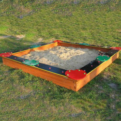Homokozó 160x160 cm Játszótéri eszközök