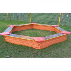 Hatszögletű homokozó Játszótéri eszközök