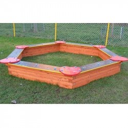 Hatszögletű homokozó Játszótéri eszközök