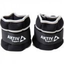 Csukló- és bokasúly Aktivsport 2x1 kg fekete-szürke