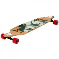 Longboard gördeszka Drop Shape Surf Black Sportszer Spartan