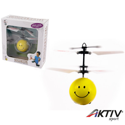 Chopperball repülő helikopter labda mosolygós sárga