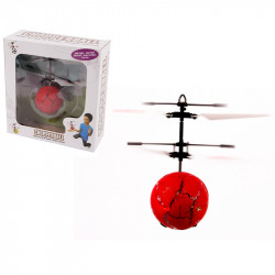 Chopperball repülő helikopter labda töredezett mintás piros Játék