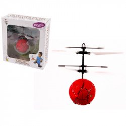 Chopperball repülő helikopter labda töredezett mintás piros Játék