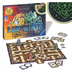 Társasjáték Ravensburger Furfangos labirintus sötétben világító