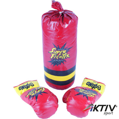 Gyermek boksz szett Super Fighter piros