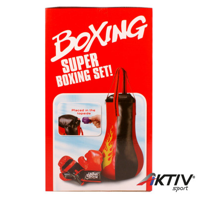 Bokszzsák és bokszkesztyű szett hanggal