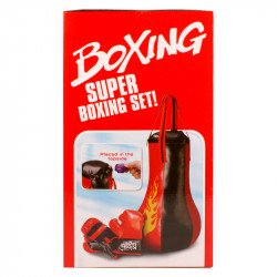 Bokszzsák és bokszkesztyű szett hanggal Sportszer