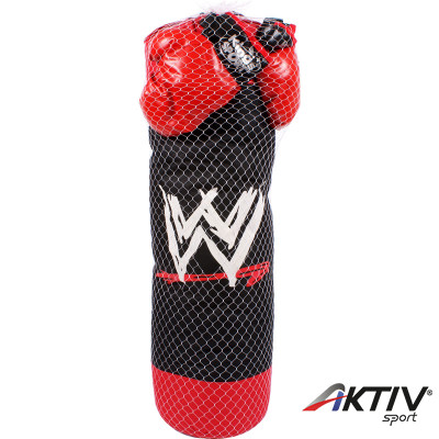 Boksz szett piros-fekete 82 cm