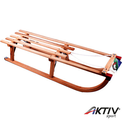 Fa szánkó kötéllel 100 cm