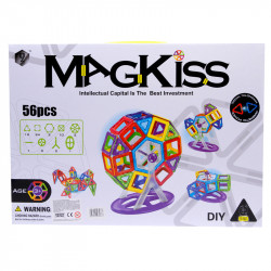 56 darabos mágneses építőjáték Játék