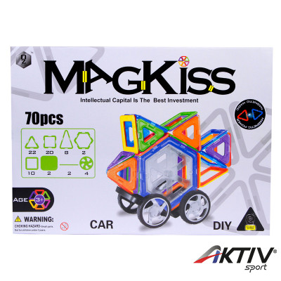 70 darabos mágneses építőjáték