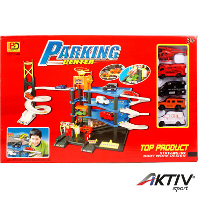 Parkolóház 4 autóval és helikopterrel