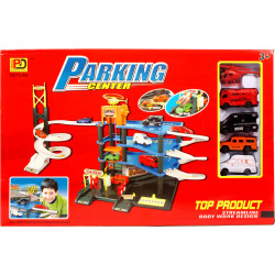 Parkolóház 4 autóval és helikopterrel Autópályák, parkolóházak